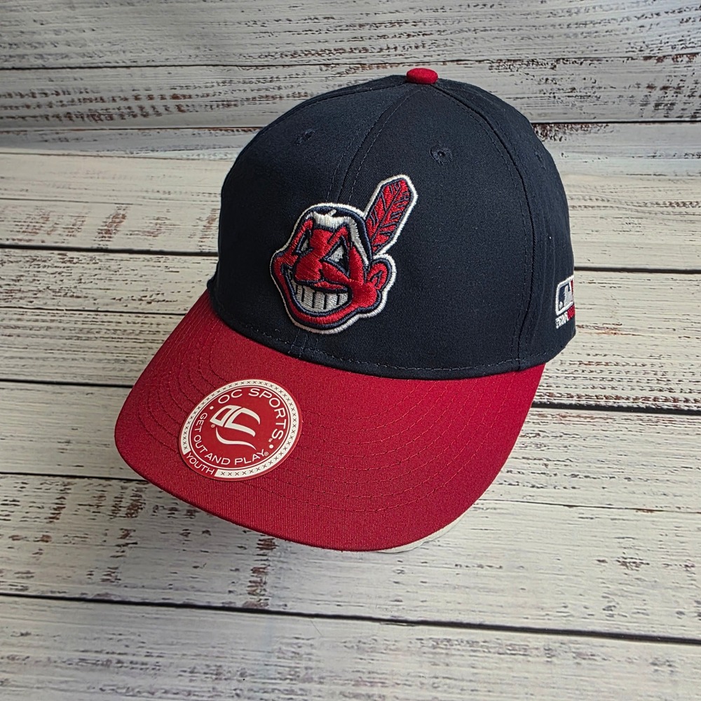 Cleveland Indians Chief Wahoo Hat OC Sports‎ Youth Navy Red MLB Baseball Cap